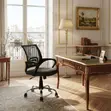 Mid Backrest Clerical Office Fabric Chair - Brown - 3