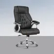 Executive Leather Office Chair - Black - 1
