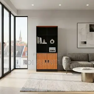 Modern Brown Home Book Shelf Cabinet
