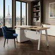 Modern 1.2m Home Office Study Desk - Brown - 3