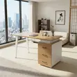 Modern 1.2m Home Office Study Desk - Brown - 4