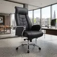 Executive High Backrest Leather Office Chair - 1