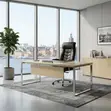 Executive High Backrest Leather Office Chair - 3