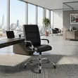 Leather Visitor Office Chairs with High Backrest - 1