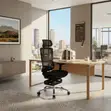 Orthopedic High Backrest Office Chair with Footrest - 5