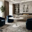 Modern Round Marble Coffee Table - 4