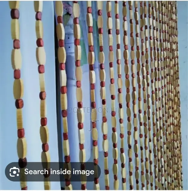 Tega la Mlango la Mbao na Shanga (100cm x 180cm) - 1