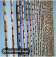 Tega la Mlango la Mbao na Shanga (100cm x 180cm) - 1