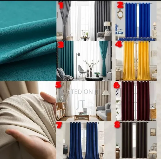 3pc Curtain Set (2 Panels + 1 Sheer) - 1