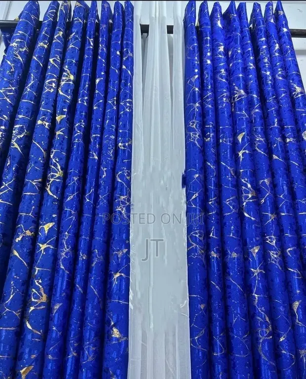 Marble/Velvet Heavy Blackout Curtains (1.5x2M) - 1