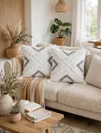 Boho Tufted Decorative Throw Pillow Case 40x60cm - 3