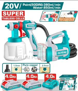 Total 20V Cordless Spray Gun 380L/Min