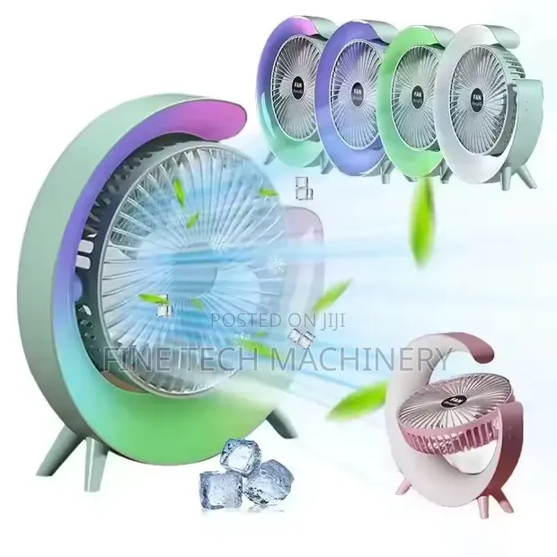 Kipasupasu cha Mezani Kinachoweza Kuchajiwa na Taa ya LED - 1