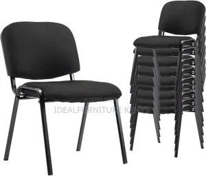 Stackable Conference Chair - Black Fabric