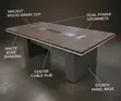 200cm Executive Conference Table - Brown - 3