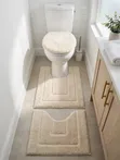 Absorbent Non-Slip 3 PC Toilet Set - 3