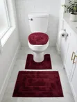 Absorbent Non-Slip 3 PC Toilet Set - 4