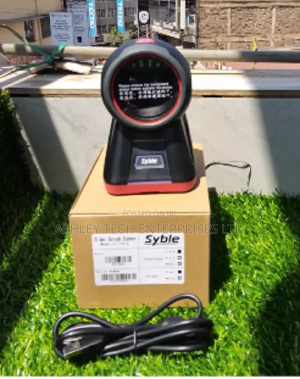 Syble XB-8602 2D Table Mount Barcode Scanner - 1