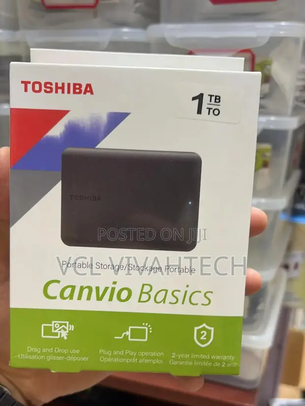 Toshiba 1TB Portable External HDD - 1
