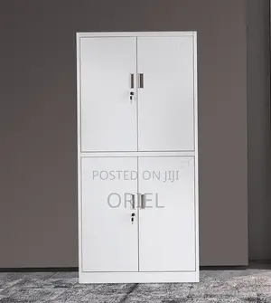 Steel Lockable 4-Door Cabinet - Office Document Storage