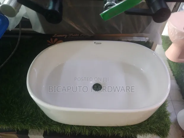 Abb Countertop Basin - White Oval - 1
