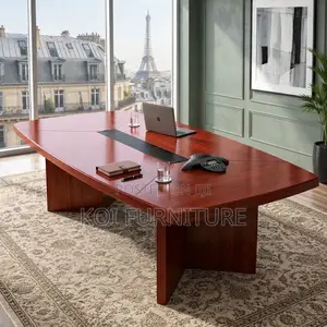 3 Meter Mahogany Executive Modern Boardroom Table