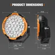 Lightfox Starrix 9" Osram LED Driving Lights - 5
