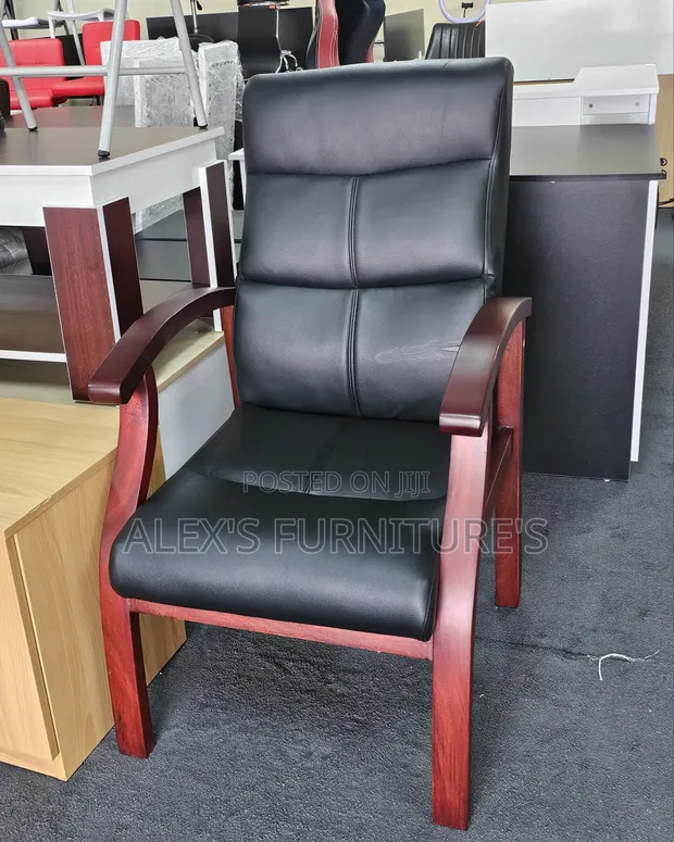 Executive Office Chairs with Wooden Finishing - 1