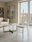 White Armless Dining Chairs for Events & Home - 4