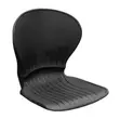 3-Link Black Plastic Reception Bench - 1
