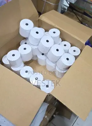 80mm x 80mm Thermal Receipt Paper Rolls - High-Quality White