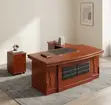 1.8M Executive Mahogany Office Desk - 1