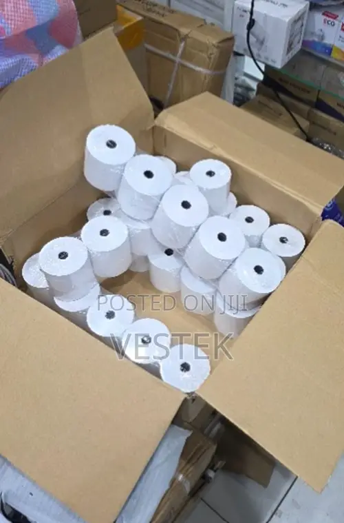 50pcs 80mm Thermal Paper Receipt Rolls (Bulk Box Pack) - 1