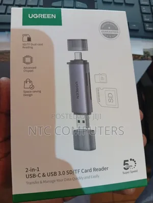 Ugreen 2-in-1 USB-C & USB 3.0 Card Reader (SD/TF)