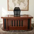 CEO's Mahogany L-Shape Desk - 1600mm - 1