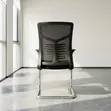 Ergonomic Office Guest Chair with Armrest - 5