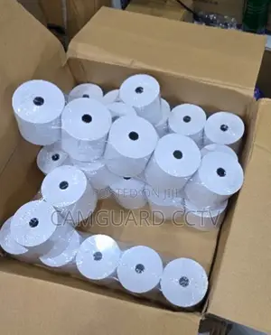 80mm x 80mm Thermal Receipt Paper Rolls - High-Quality White