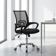 Ergonomic Mid-Back Office Chair - Black - 2