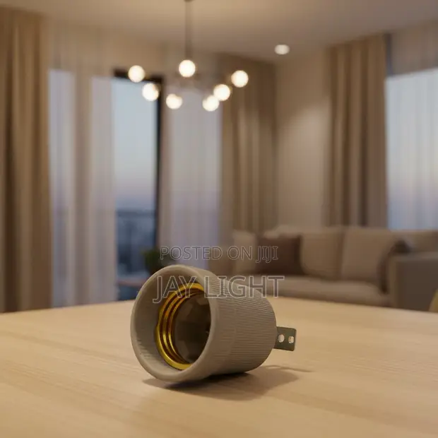 Ceramic E27 Lamp Holder for Home Decor - 1