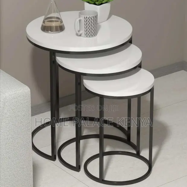Marble Top Nesting Tables - Space Saving - 1