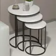 Marble Top Nesting Tables - Space Saving - 1