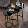 Marble Top Nesting Tables - Space Saving - 5