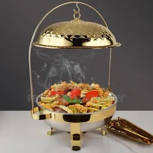 8L Chafing Dish yenye Lid ya Mapambo