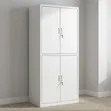 Brand New 4-Door Metal Filing Cabinet - White - 2