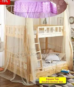 Top Square Double Decker Mosquito Net for Bunk Beds