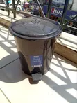 10-Litre Pedal Dustbin - Compact Hands-Free Bin - 1