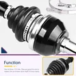 Universal Vehicle Rubber CV Boot Drive Shaft Boot Metal Clamps - 2