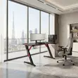 Ergonomic Studio Black Gaming Desk - 4
