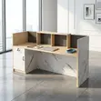 2M Reception Desk with Counter - 5