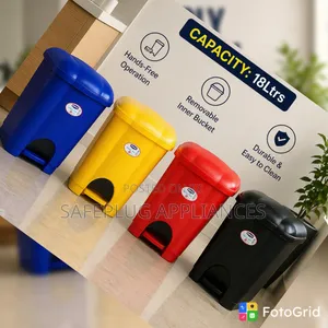 18L Pedal Bin - Durable Hands-Free Dustbin